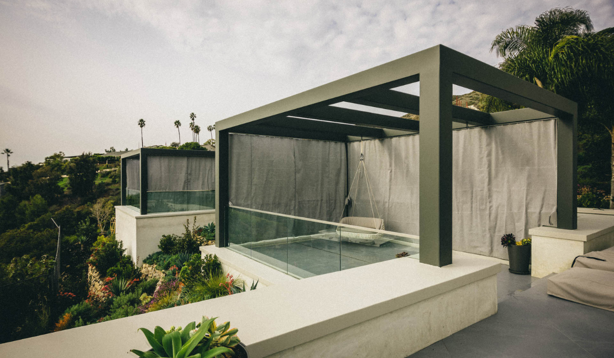 Cortinas de rolo para pátio